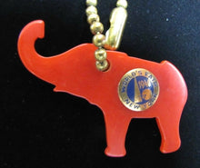 Load image into Gallery viewer, 1940 NEW YORK WORLDS FAIR REPUBLICAN Political Party ELEPHANT Keychain NYWF