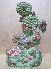 Load image into Gallery viewer, 1920s LVL LULA VERHREN LAVELL Flowers Cast Iron Doorstop Decorative Arts Statue