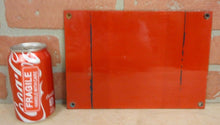 Load image into Gallery viewer, FIRE DOOR DO NOT BLOCK Old Porcelain Sign Industrial Shop Safety Advertising