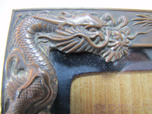Load image into Gallery viewer, DRAGON Old Asian Frame High Relief Exquiste Monsters Serpents Brass Bronze
