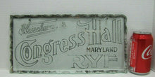 Load image into Gallery viewer, FLEISCHMANN'S CONGRESS HALL MARYLAND RYE Chip Scallop Glass Pre Prohibition Sign