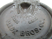 Load image into Gallery viewer, FLECK BROS INDIAN CHIEF Antique Cast Iron Advertising Tray PEACE PIPE TOMAHAWK