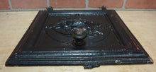 Load image into Gallery viewer, DEAD GAME BIRDS Antique Cast Iron Stove Front Plaque Door LH Decorative Art Sign