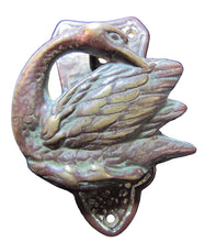 Load image into Gallery viewer, SWAN Antique Interior Door Knocker Brass Bronze Small Architectural Hardware