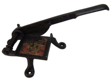 Load image into Gallery viewer, Antique Cast Iron Tobacco Cutter No 0 (zero) smaller hard to find w advertising