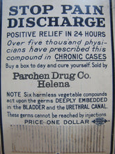 Load image into Gallery viewer, DR SANGERS Capsules GONORRHOEA GLEET STD Old Sign Quack Medicine Parchen Helena