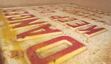 Load image into Gallery viewer, DANGER KEEP OUT US GOVERNMENT RESERVATION Old Retired Embossed Metal Sign