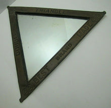 Load image into Gallery viewer, DOUBLE TRIANGLE BEST BRAND MADE Antique Advertising Mirror Embossed Store Sign
