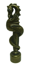 Load image into Gallery viewer, SERPENT SEA MONSTER BEAST Old Finial Figural Decorative Arts Hardware Element