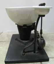Load image into Gallery viewer, W S CARR NY Antique Dental Spittoon Early Plumbing Porcelain Salesman Sample
