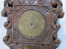 Load image into Gallery viewer, Antique Wooden Carved Evil Face Figural Wall Mount Art Clock Housing Plaque