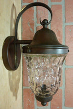 Load image into Gallery viewer, LIGHTOLIER Old Wall Mount Fixture Light Sconce Bubble Glass Shade Decorative Art