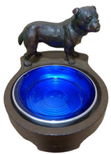 Load image into Gallery viewer, Bulldog Antique Decorative Arts Tray Ashtray Cast Iron Bronze Wash Cigar Card