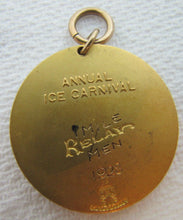 Load image into Gallery viewer, 1928 ICE CARNIVAL WESTCHESTER NEW YORK Gold Filled Award Medallion 1 Mile NY