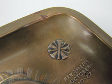 Load image into Gallery viewer, 1914 FIRESTONE NATIONAL FIRE CHIEFS NEW ORLEANS Convention Antique Ad Tray W&H