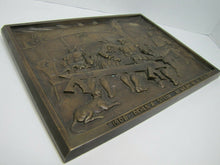 Load image into Gallery viewer, 1930s DEHLS & STEIN NEWARK NJ Bar Pub Tavern Scene Bronze Plaque Sign Ornate