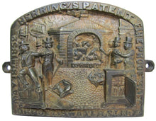Load image into Gallery viewer, HERRING'S FIREPROOF SAFE p1852 NEW YORK Antique Bronze Safe Plaque Sign Ornate