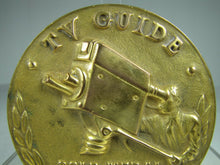Load image into Gallery viewer, TV GUIDE GOLD MEDAL AWARD Original 1950s Medallion High Relief Ornate Rare