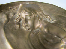 Load image into Gallery viewer, Antique Art Nouveau Berndorf Girl Waves Koi Dauphin Fish Decorative ArtsTray