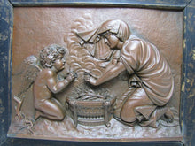Load image into Gallery viewer, FORNI CUPID & PSYCHE Antique Decorative Arts High Relief Plaque Cherub Ornate