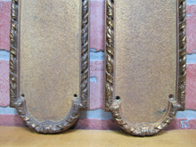 Load image into Gallery viewer, TROLLOPE LONDON 19c Bronze Gold Gilt Door Push Pair Ornate Hardware Doorpush