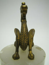 Load image into Gallery viewer, Griffin Dragon Monster Beast Antique Bronze Figural Decorative Arts Marble Base
