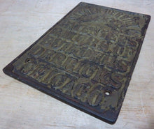 Load image into Gallery viewer, SASGEN DERRICK Co BUILDERS DERRICKS CHICAGO Original Old Cast Iron Plaque Sign