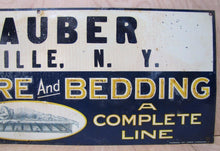 Load image into Gallery viewer, N RAUBER NY FURNITURE BEDDING HERCULES SPRING RAUBER WELLSVILLE NY Old Sign AAW