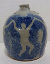 Load image into Gallery viewer, NUDE DANCING NYMPHS Studio Art Pottery Sm Stoneware Jug Pigtail Handle Signed