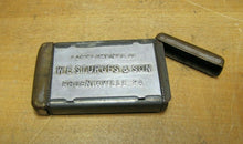 Load image into Gallery viewer, STURGES & SON PHOENIXVILLE PA Antique Advertising Match Safe Vesta Holder