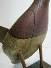 Load image into Gallery viewer, Folk Art Duck Decoy Statue RAF Robert Allen Francis Adirondacks NY 1950s Artwork