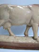 Load image into Gallery viewer, Cow Cast Iron Porcelain Doorstop Statue Store Display Ad Farm Butcher Shop