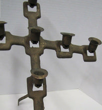 Load image into Gallery viewer, NAVAL CHAPEL ANCHOR Antique Folk Art Candlestick Holder Ship Boat Nautical Sixteen Candle Holder