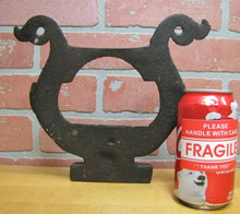 Load image into Gallery viewer, DOUBLE FISH Antique Cast Iron Figural BootScraper BootJack Decorative Art Statue