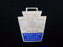 Load image into Gallery viewer, REPUBLICAN NATIONAL CONVENTION Old Medallion Fob RNC PEACE PROGRESS PROSPERITY