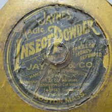 Load image into Gallery viewer, JAYNES MAGIC INSECT POWDER Old Poison Advertising Wooden Bellows BOSTON MASS