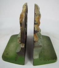 Load image into Gallery viewer, TIGER BIG CAT Prowling Crouching in Landscape Cast Iron Decorative Arts Bookends