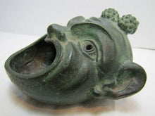 Load image into Gallery viewer, 19c Antique Grotesque Mask Grand Tour Bronze Souvenir Decorative Arts Oil Lamp