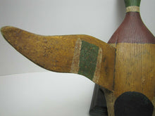Load image into Gallery viewer, Folk Art Duck Decoy Statue RAF Robert Allen Francis Adirondacks NY 1950s Artwork