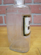 Load image into Gallery viewer, BROWN MIXTURE Antique Reverse Glass Label Bottle Apothecary Drug Store Medicine
