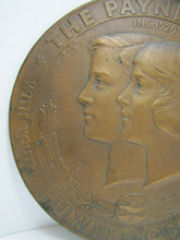 Load image into Gallery viewer, PAYNE FUND HUMAN PROGRESS 1930s Bronze Plaque Study of Movie Effects on Children