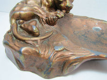 Load image into Gallery viewer, Art Deco Tiger Cougar Tray Figural Big Cat Trinket Card Tip Decorative Arts