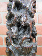 Load image into Gallery viewer, AFRICAN FOLK ART TREE OF LIFE Old Decorative Art Statue Artist Signed D ADAMSON