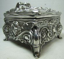 Load image into Gallery viewer, Art Nouveau Jenning Bros Nude Maiden Trinket Box JB Ornate Decorative Arts