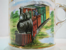 Load image into Gallery viewer, TRAIN CONDUCTOR Antique Occupational Shaving Mug JE Whitaker Aug KERN St LOUIS