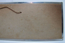 Load image into Gallery viewer, JESUS CARES Sign Glass Front Foil Design Lettering Deco Tin Bevel Frame