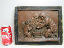 Load image into Gallery viewer, FORNI CUPID & PSYCHE Antique Decorative Arts High Relief Plaque Cherub Ornate