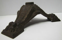 Load image into Gallery viewer, 19c Victorian Antique Cast Iron Flag Pole Holder Ornate Detail Clawed Feet