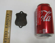 Load image into Gallery viewer, PJ DINN & Co WIRE & IRON FENCES BOSTON MASS Antique Bronze Brass Nameplate Sign