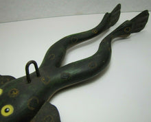Load image into Gallery viewer, FROG Ice Fishing Decoy RAF Robert Allen Francis Adirondacks NY 1950s Folk Art